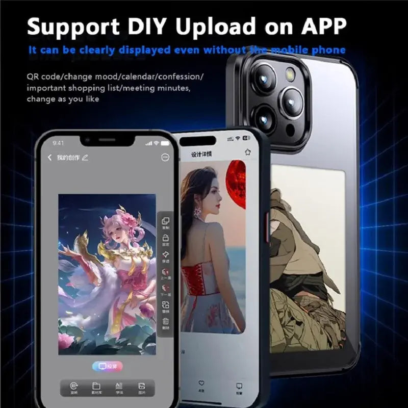 Smart NFC Phone Case for iPhone: DIY Back Display