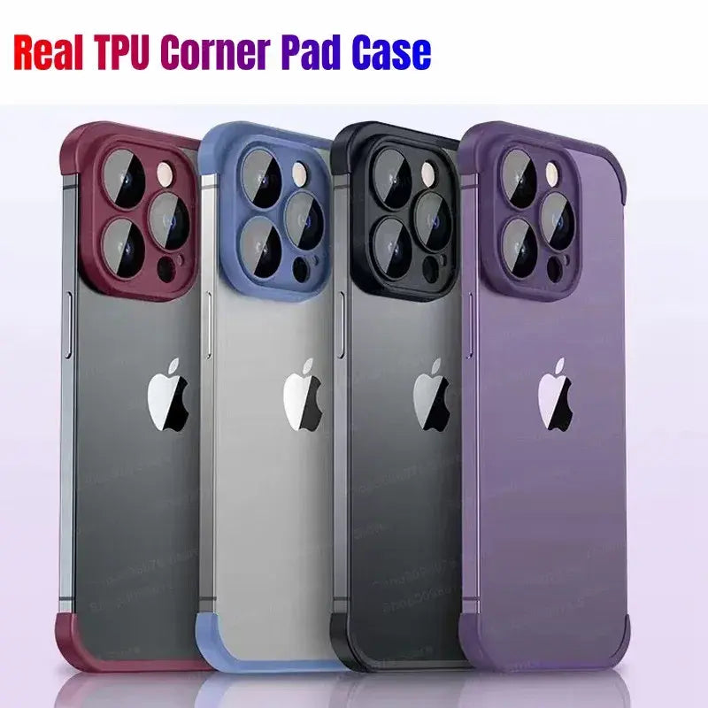 Real Bare TPU Silicone Lens Protector Case for iPhone Models